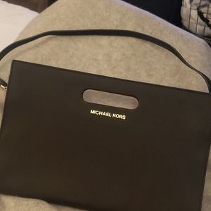Like NEW black Michael Kors clutch purse